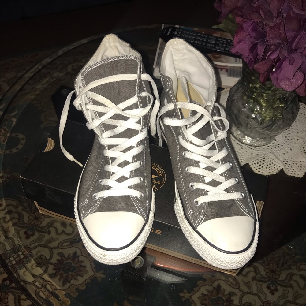 Sold-Converse all star unisex grey high top